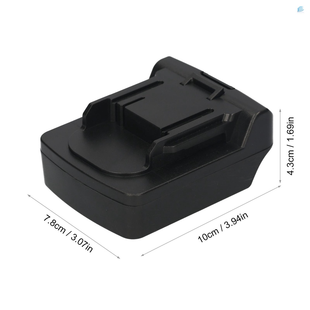 Bộ Chuyển Đổi Pin Thông Minh 18V Màu Đen + Sàn Sang Pin Makita 18V-20V Lithium