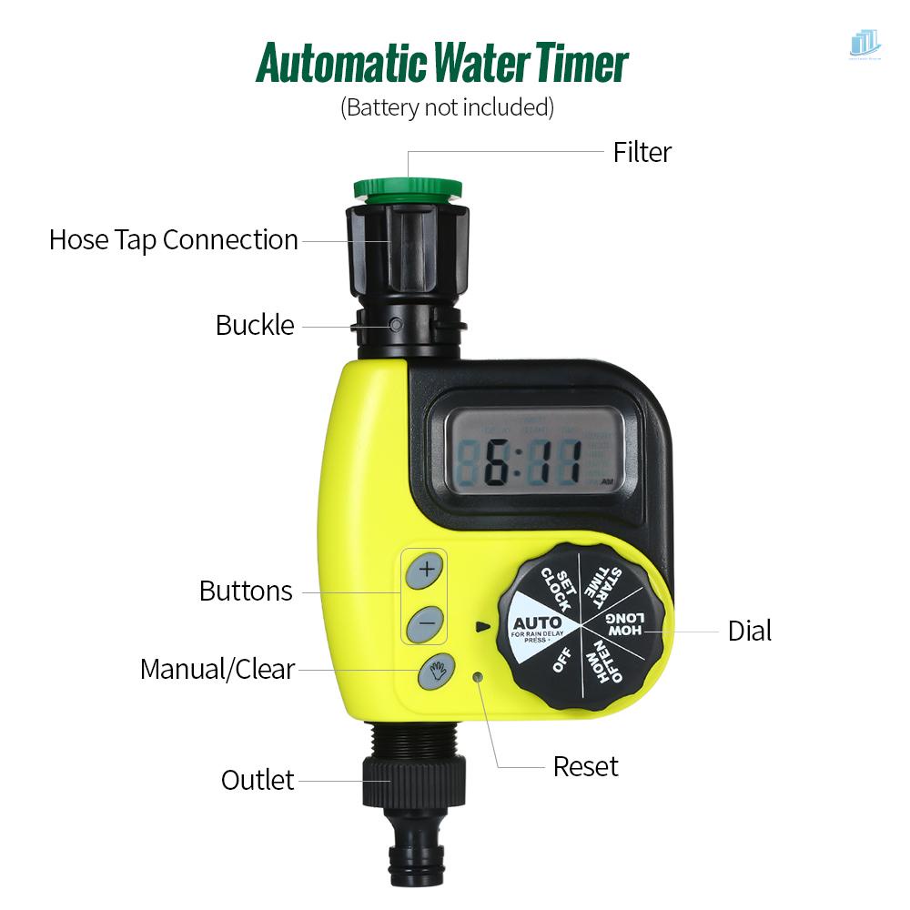 Thiết Bị Hẹn Giờ Tưới Nước Tự Động 1 Lập Trình Tự Động Không Dùng Pin Cho Sân Vườn Ngoài Trời