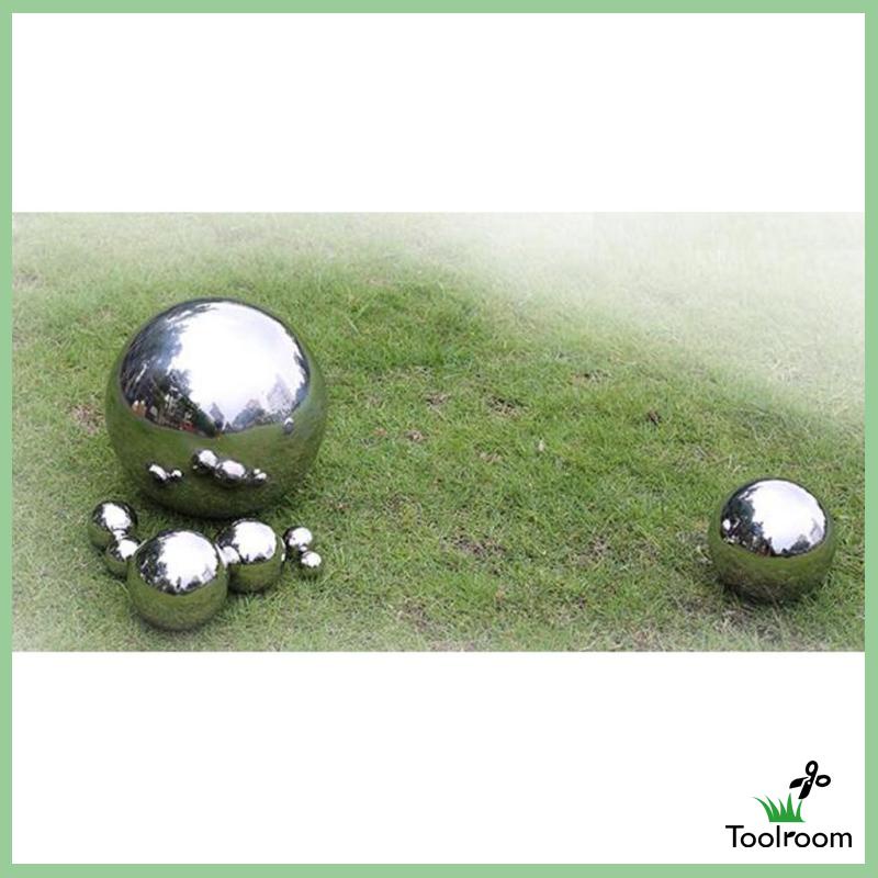 Quả Cầu Tráng Gương Phản Chiếu Bằng Thép Không Gỉ 12cm Trang Trí Sân Vườn