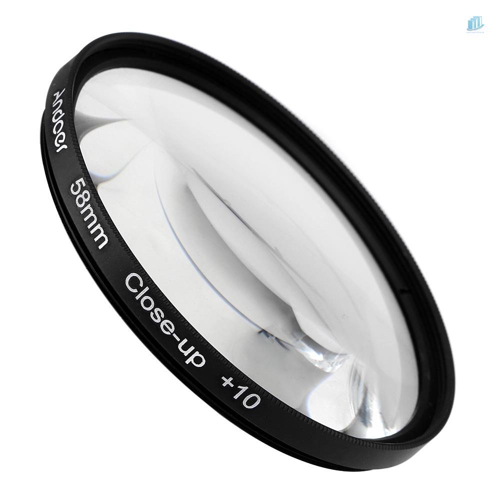 Bộ Kính Lọc Máy Ảnh Andoer 58mm + 1 + 2 + 4 + 10 Kèm Túi Đựng Cho Rebel T5i T4i EOS 1100D 650D 600D DSLRs