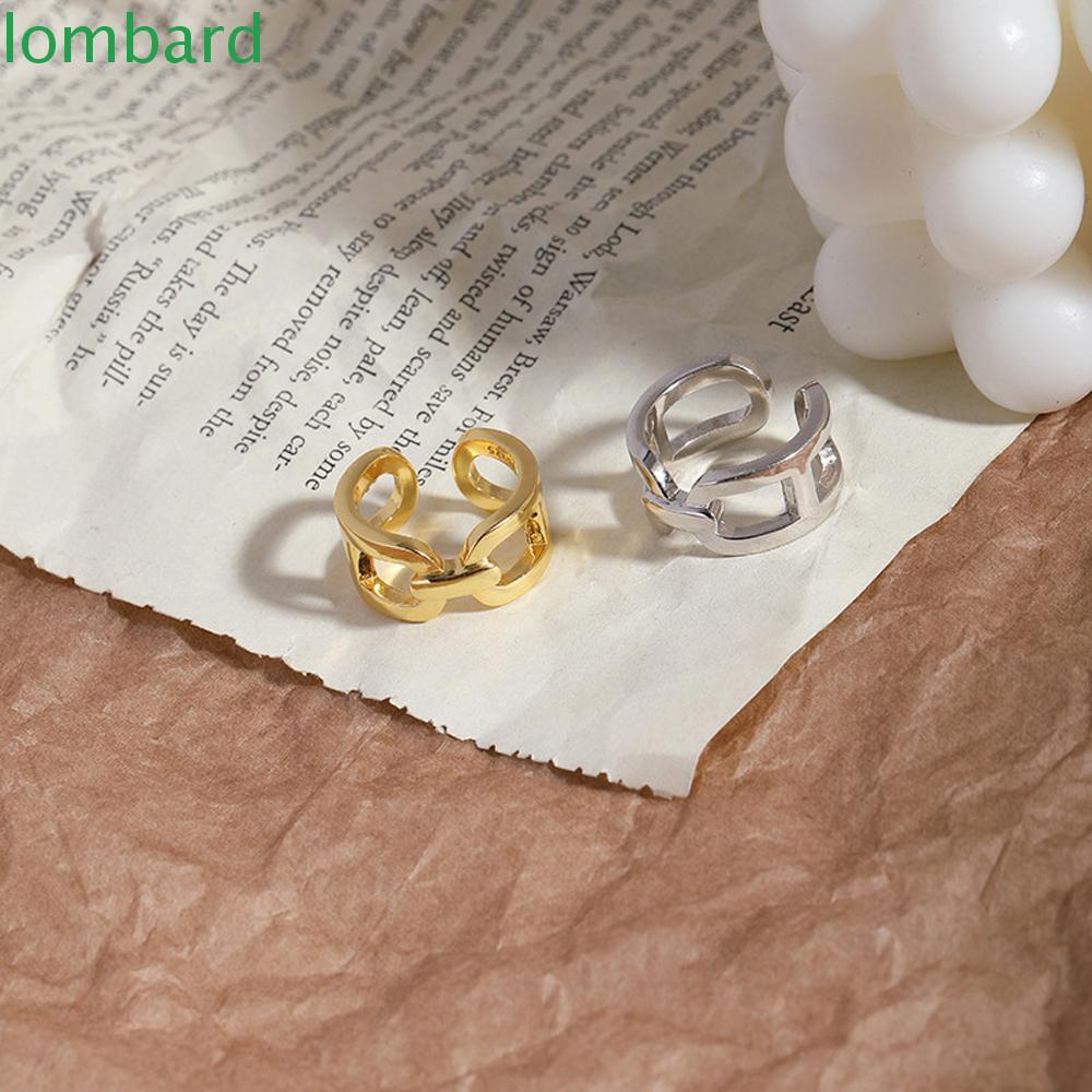 Nhẫn Hở Hình Ổ Khóa Và Dây Xích Độc Đáo Thời Trang Cho Nữ