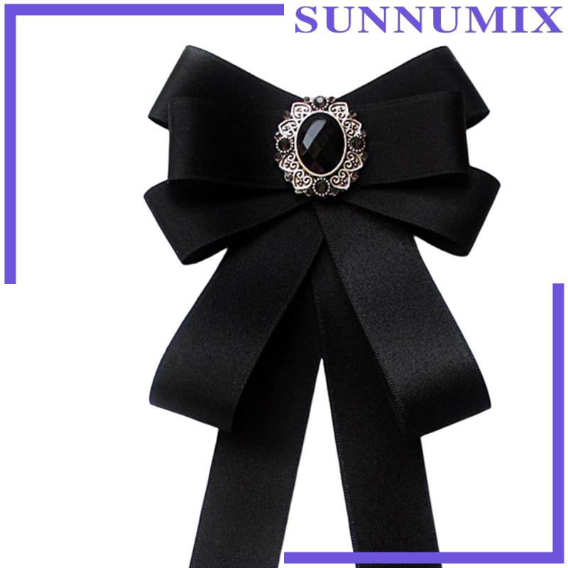 [Sunnimix] Vòng Cổ Ruy Băng Thắt Nơ Đính Hạt Trang Trí Hóa Trang DIY Thanh Lịch Cho Nữ