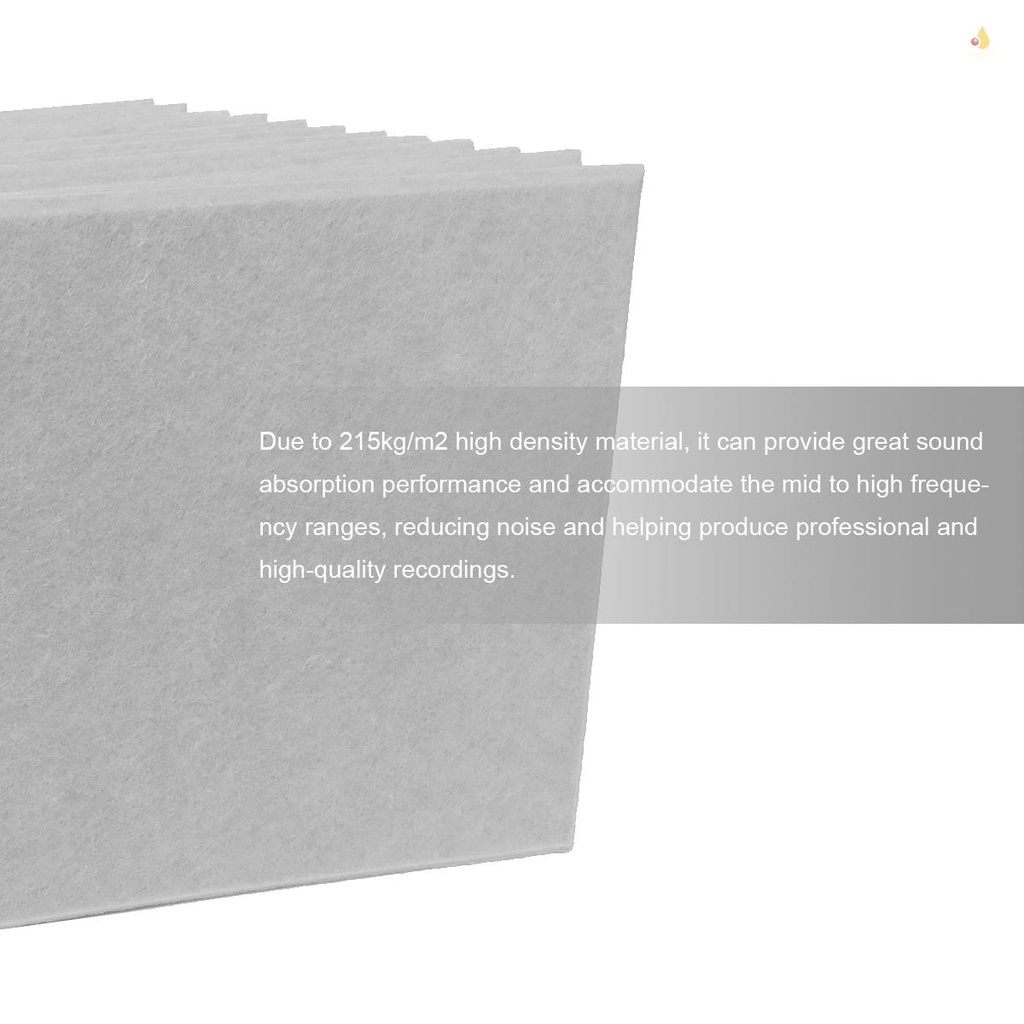 Set 12 Miếng Xốp Cách Âm Bằng Sợi Polyester Dùng Cho Bảng Mạch Đàn Acoustic