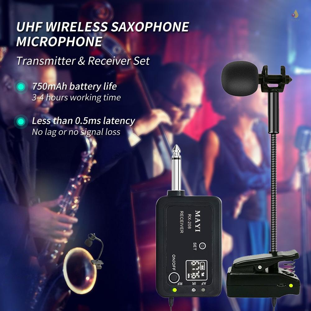 Bộ Thiết Bị Nhận Tín Hiệu Micro Không Dây UHF Chuyên Dụng Cho Kèn Trumpet Trumbone