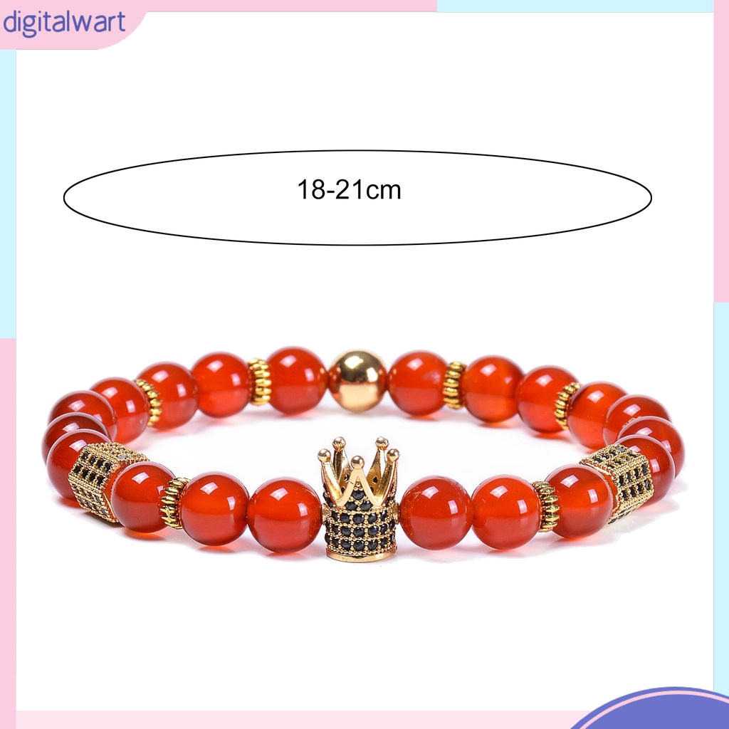 Vòng Tay Chuỗi Hạt Đá Tự Nhiên Mặt Hình Lục Giác Màu Sắc Tương Phản Tùy Chỉnh Thời Trang Cho Nam Và Nữ