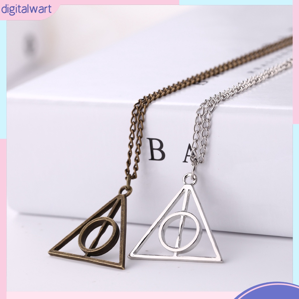 Vòng cổ Mặt Tam Giác Tròn / Tam Giác Khoét Rỗng Mạ Điện Phong Cách Retro Tối Giản Thích Hợp Làm Quà Tặng Trang Sức Hàng Ngày Cho Bạn Gái