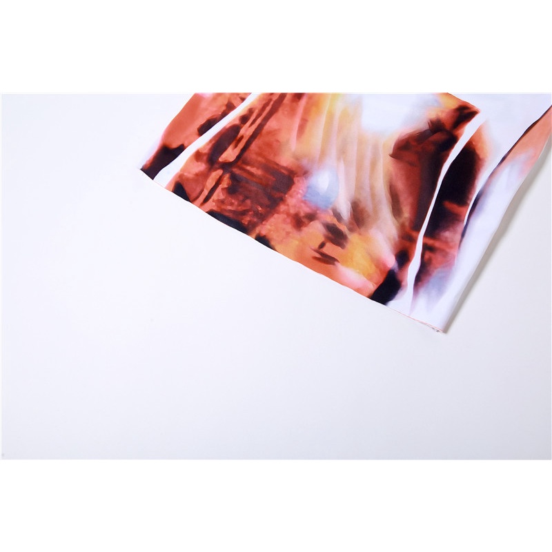 Áo Lưới Crop Top In Họa Tiết 3d Gợi Cảm Cho Bạn Gái