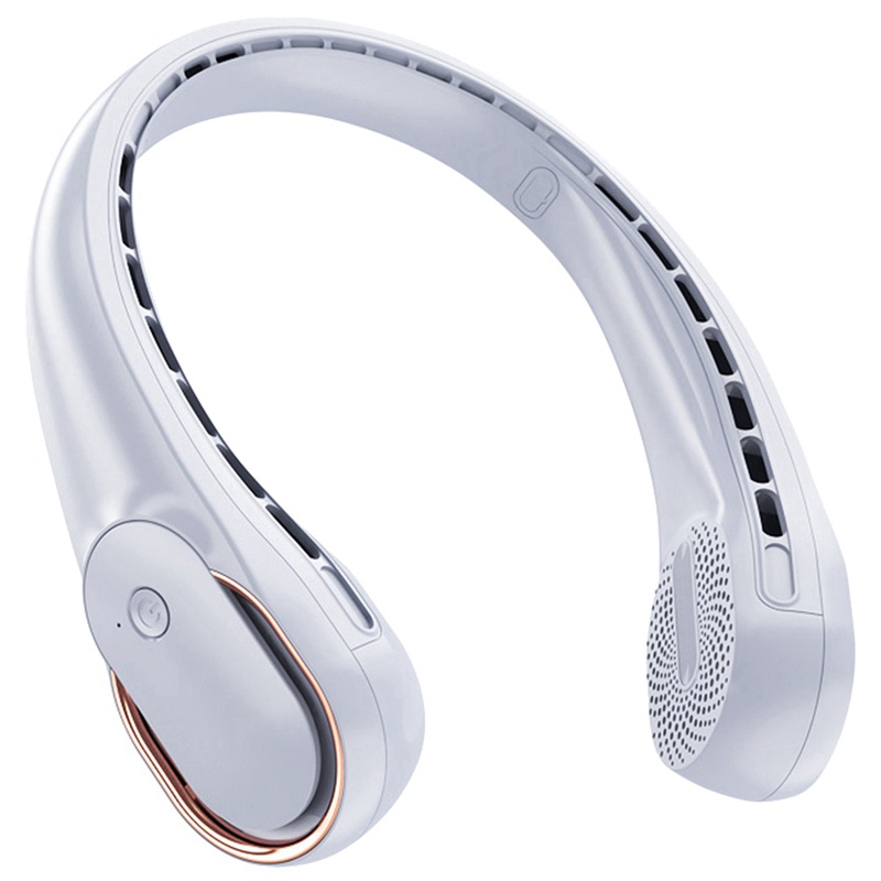 Quạt Đeo Cổ Không Cánh 3 Tốc Độ Tùy Chỉnh Siêu Yên Tĩnh Kèm Sạc USB Tiện Dụng Chất Lượng Cao