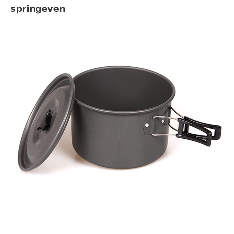 Bộ Dụng Cụ Nấu Ăn Bằng Nhôm Không Dính Tiện Dụng Mang Theo Du Lịch Dã Ngoại