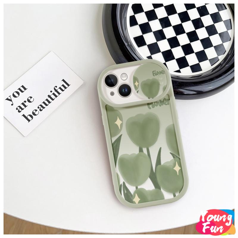 Ốp lưng hoa tulip Trượt iPhone 14 XR 13 11 12 Pro Max 8 7 6 6S Plus X Xs Max Se 2020 13 12 11