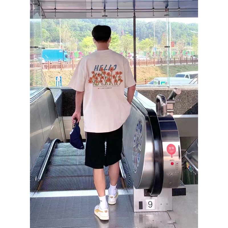 Áo Thun Tay Ngắn n88- Thời Trang Nam Nữ In Hoa Cổ Điển