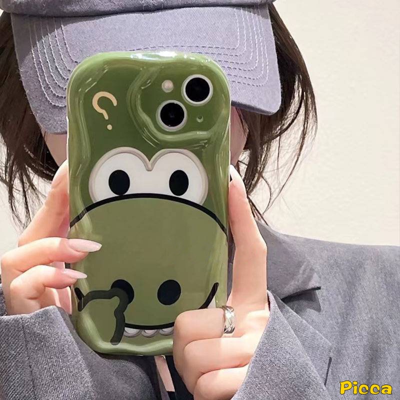 Ốp Điện Thoại Họa Tiết Hoạt Hình Khủng Long / Cá Sấu 3D Cho iPhone 14 11 12 13 Pro Max X 7 8 6s 6 Plus XR X XS Max SE 2020