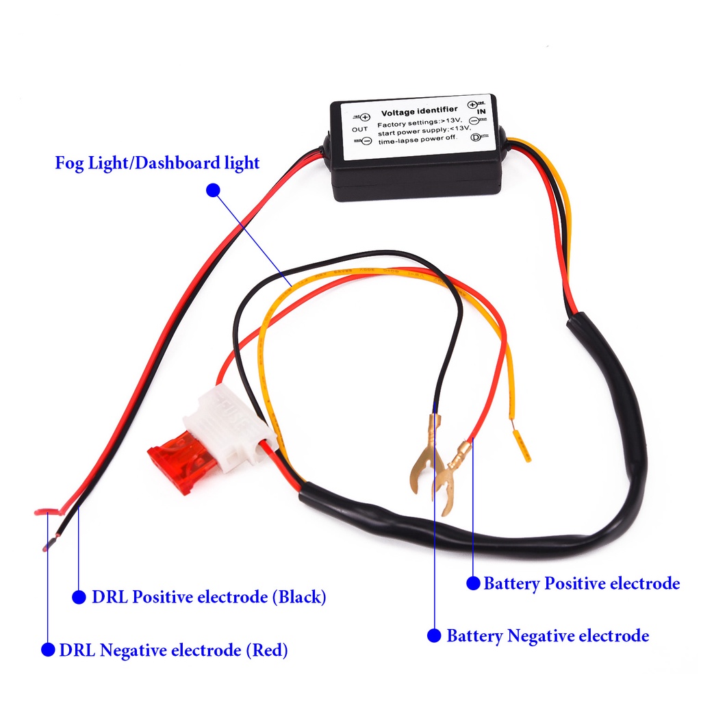 Bộ Điều Khiển Đèn Ban Ngày Mini 1.7 * 2.1 * 3.9cm 12~18V Cho Xe Hơi