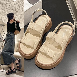 Xăng đan đế dày phong cách hàn quốc thời trang mùa hè mới cho nữ