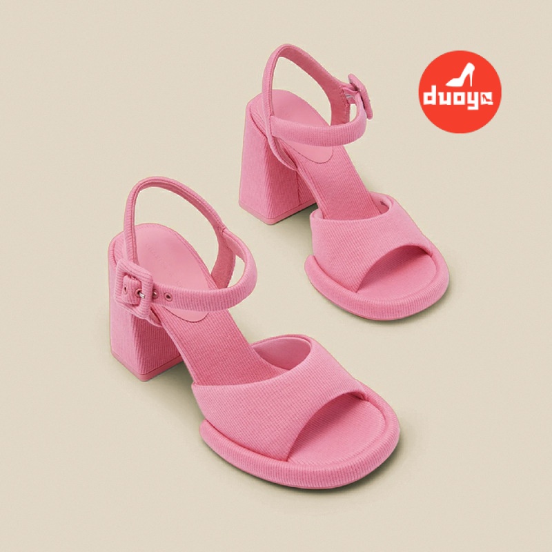 Duoya Tóc Thẳng ~ [Hàng Có Sẵn] Giày Sandal Cao Gót Thời Trang Xuân Hè Dễ Sử Dụng Cho Nữ Miễn Phí Vận Chuyển