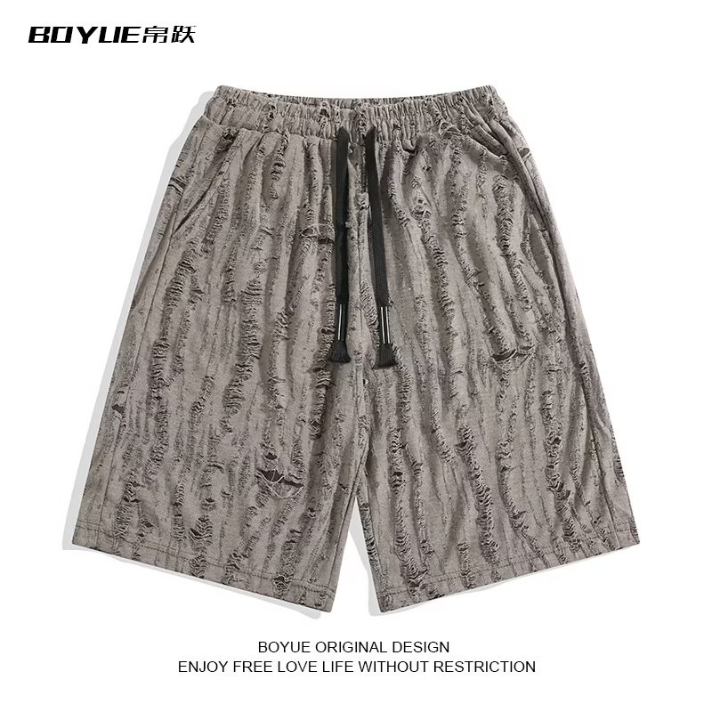 Quần Short Dáng Rộng Màu Sắc Đơn Giản Phong Cách Hip Hop Đường Phố Cho Nam