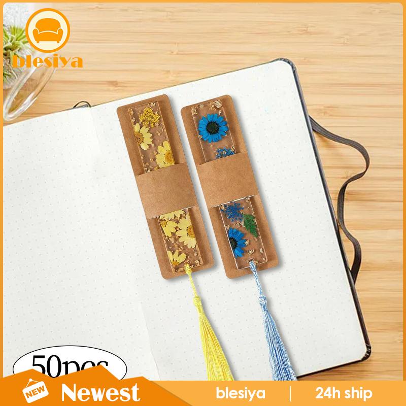 Set 50 Kẹp Đánh Dấu Trang Sách Màu Đen Trang Trí Phong Cách Doanh Nhân