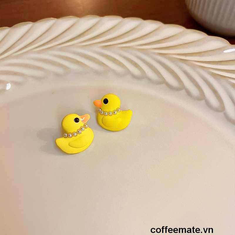 ⚡Bông Tai Mạ Bạc 925 Hình Con vịt Phong Cách Hàn Quốc Cho Nữ