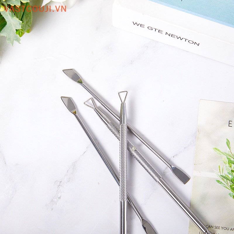 Muỗng Hai Đầu Bằng Thép Không Gỉ Chuyên Dụng Cho Làm Móng