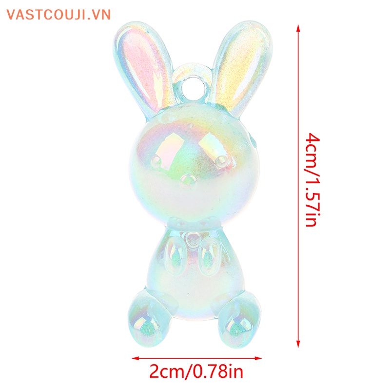 1 Mặt Vòng cổ Hình Thỏ Nhiều Màu Sắc DIY