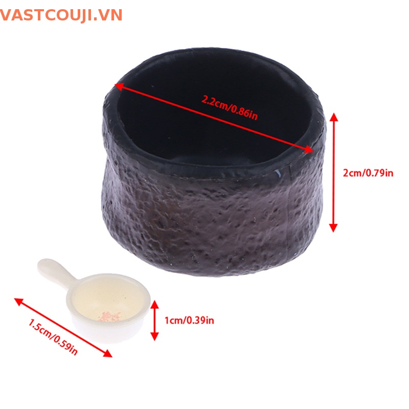 1 Mô Hình Chén Dĩa Tỉ Lệ 1: 12 Dùng Trang Trí Nhà Búp Bê