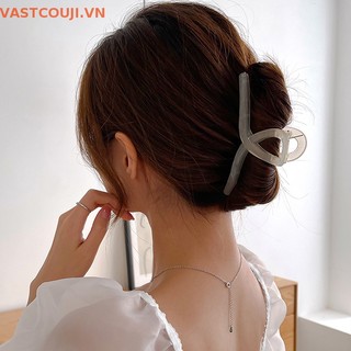 Kẹp Tóc Cá Mập Màu Thạch Cỡ Lớn 13cm Cho Nữ
