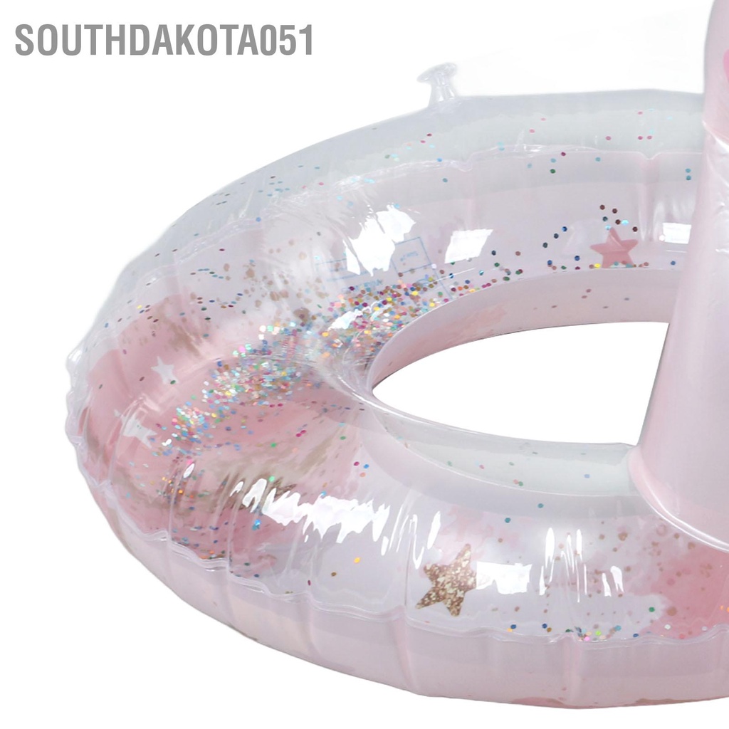 Southdakota051 Vòng Bơi Bơm Hơi Với Kim Sa Lấp Lánh PVC Bể Trẻ Em Phao Ống Đồ Chơi Bãi Biển Mùa Hè