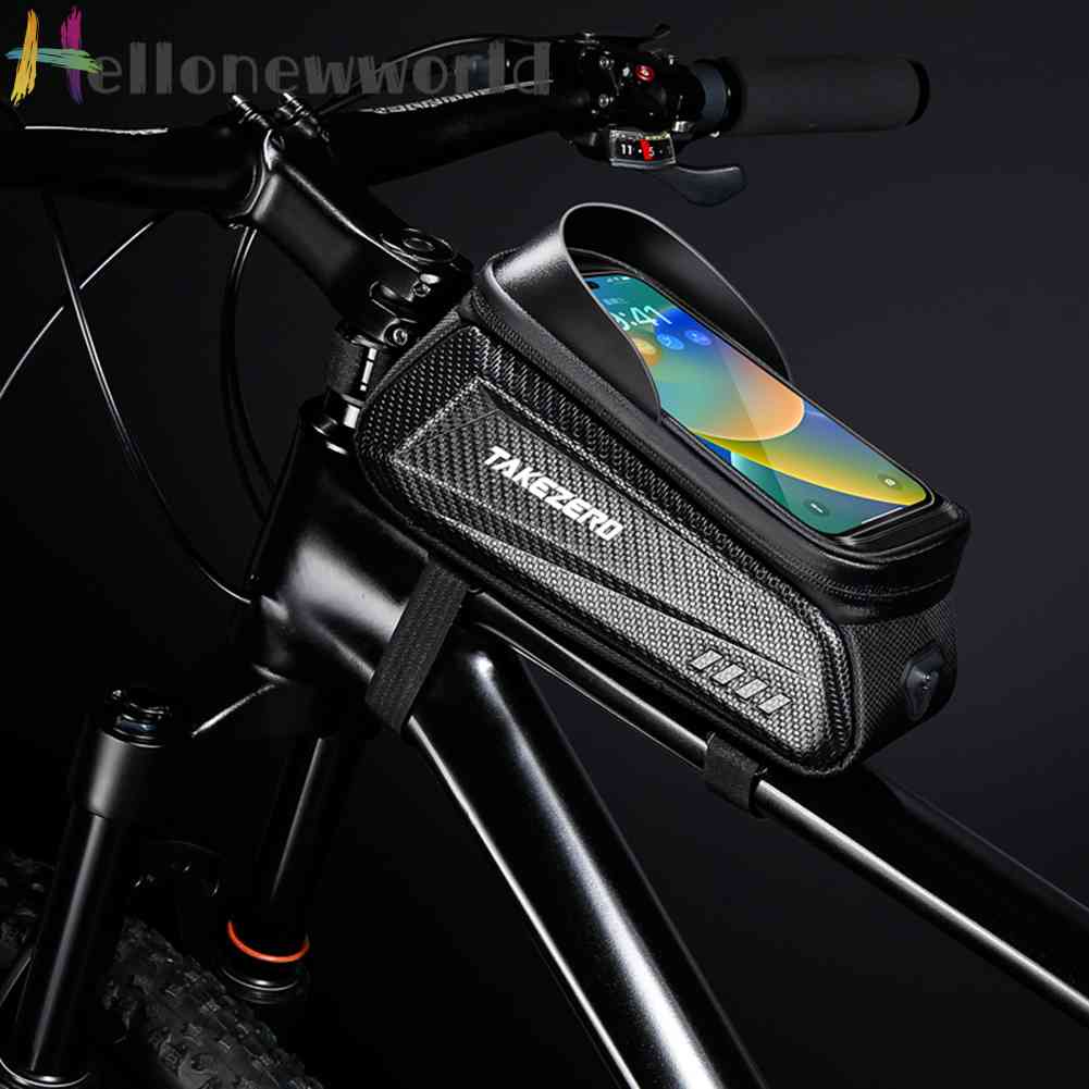 Túi Đựng Điện Thoại Cảm Ứng 1L Họa Tiết Phản Quang Chống Thấm Nước Gắn Xe Đạp Ốp