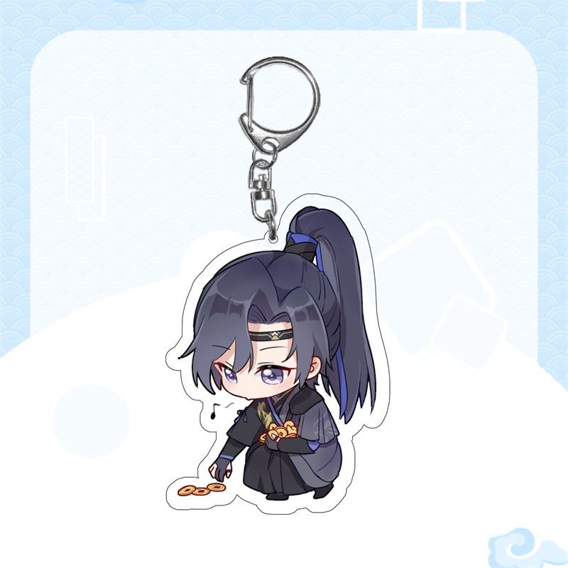 móc chìa khóa nhân vật ngôi sao mặt dây chuyền acrylic hoạt hình hai chiều