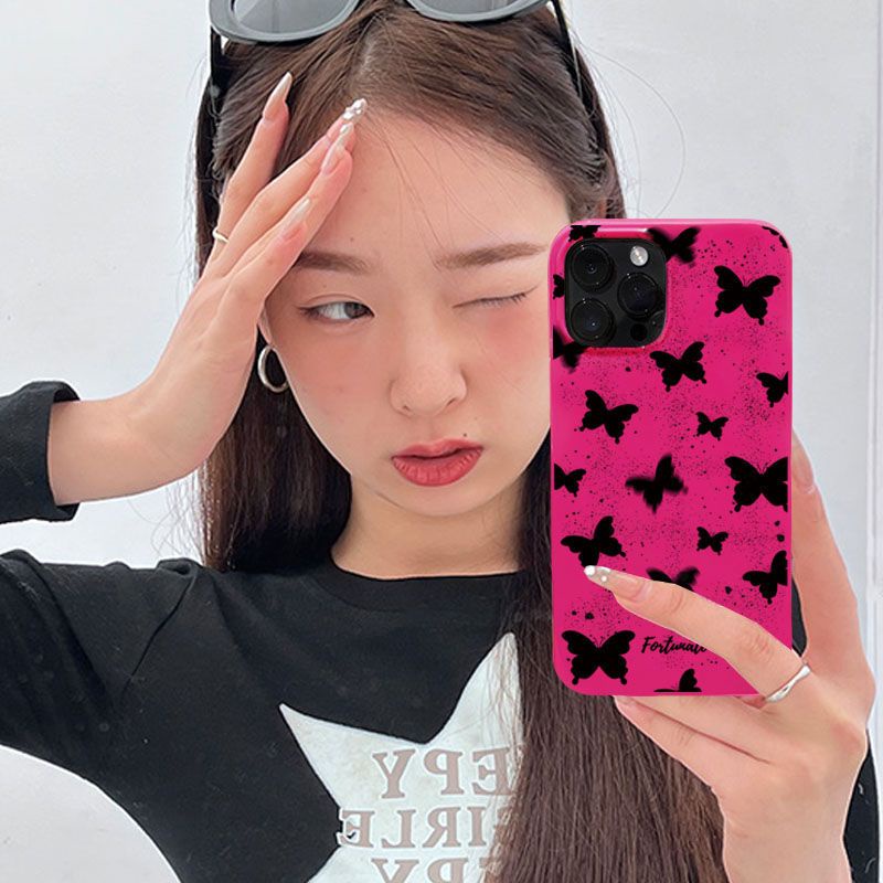 ✅Ốp Điện Thoại Họa Tiết Bươm Bướm Thời Trang Chống Sốc Cho iPhone1278p 14pro11 11