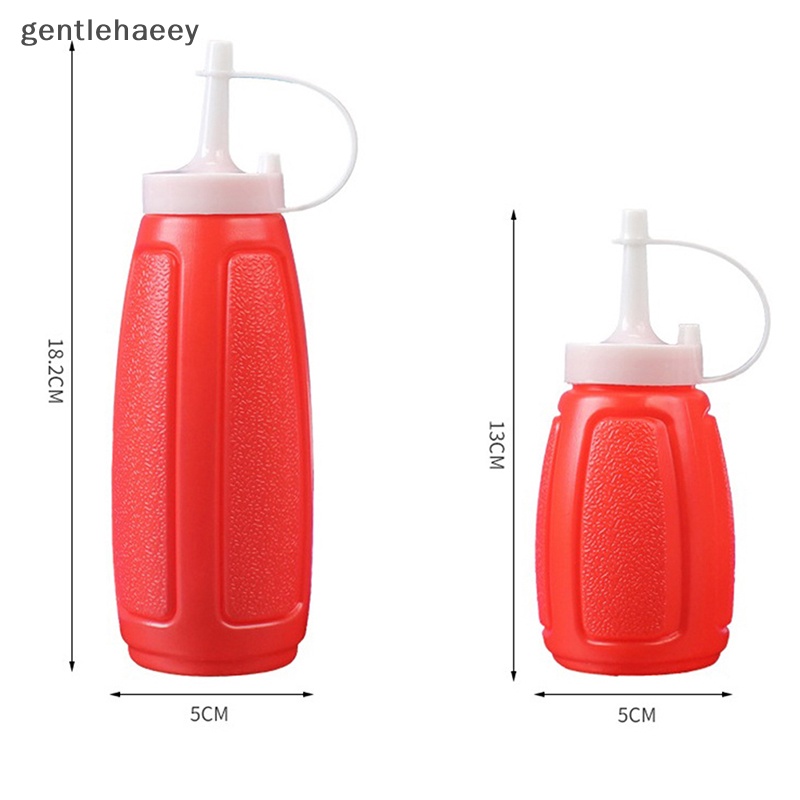Set 2 Chai Nhựa Đựng Gia Vị Dạng Bóp Có Nắp Thể Tích 150 / 300Ml