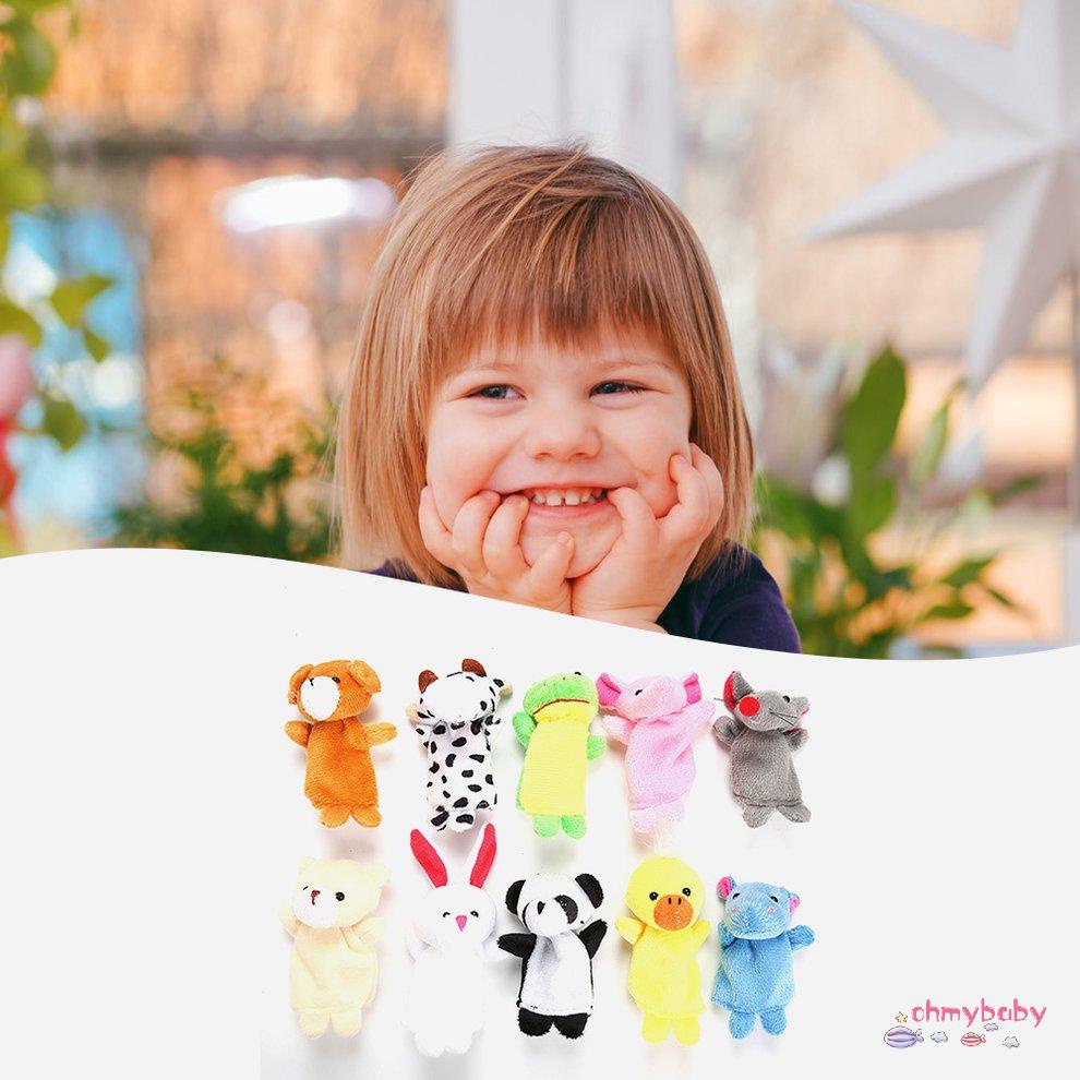 [Trong kho] Sang trọng Ngón Tay Búp Bê Hoạt Hình Trọng Đồ Chơi Giáo Dục Trẻ Em Sơ Sinh Nhồi Bông [P/3]