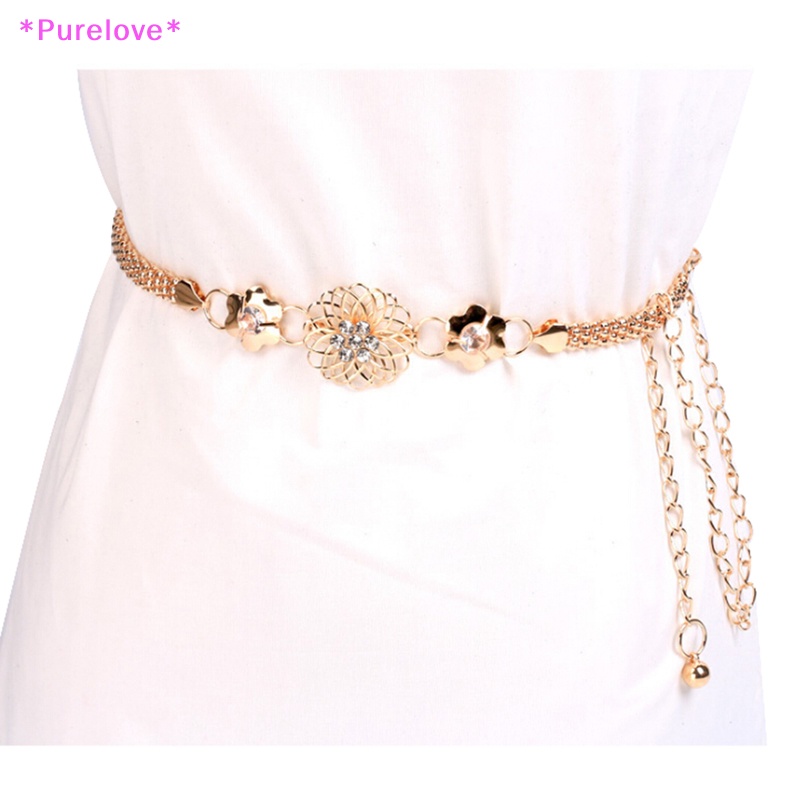 Thắt Lưng Dây Xích Bằng Kim Loại Thanh Lịch Thời Trang Mới