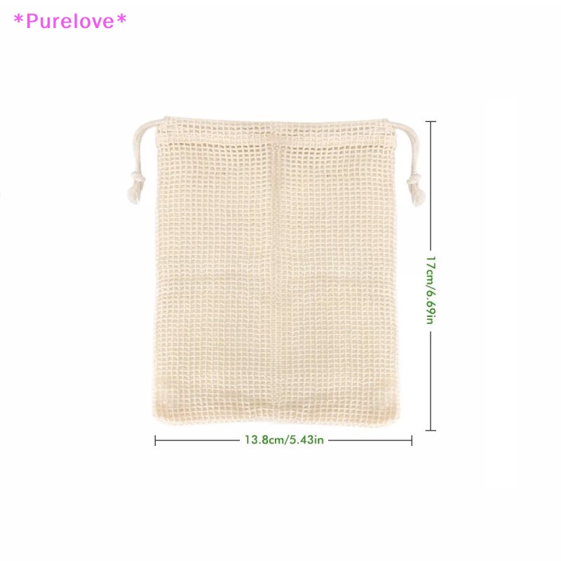 Túi Lưới Cotton Tẩy Trang Tái Sử Dụng Tiện Lợi