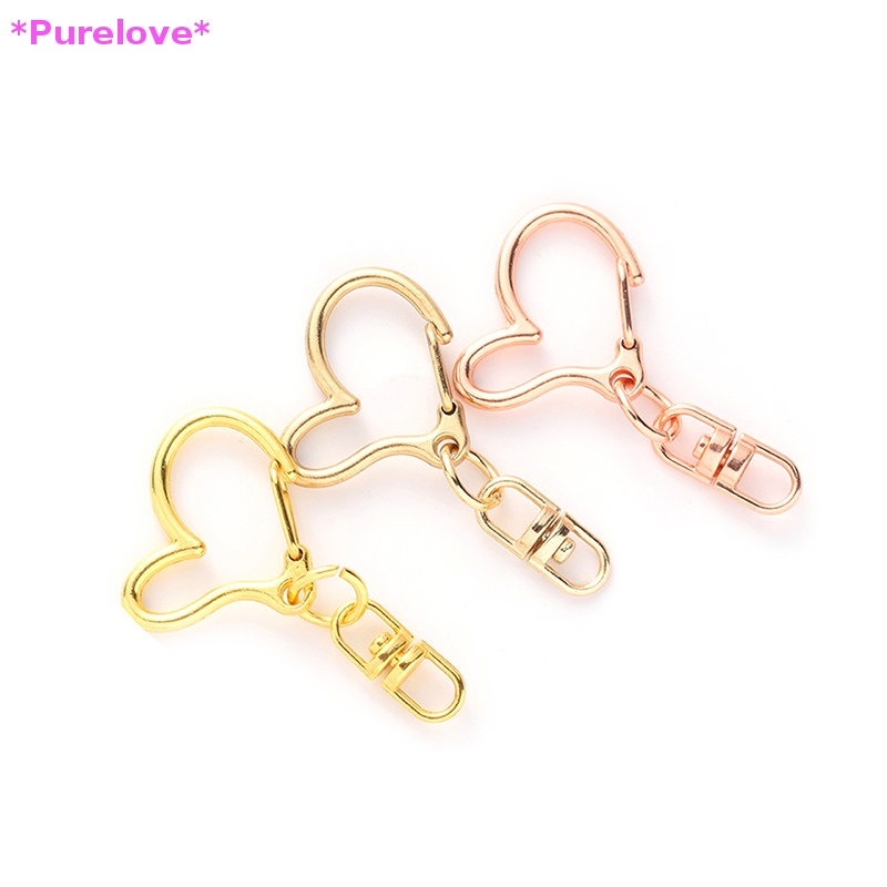 Set 10 Móc Khóa Hình Trái Tim Xinh Xắn Mới