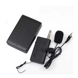 Wireless Microphone System With Transmitter & Receiver Portable Clip-On For Teaching Public Speaking Km208 [Q/1]