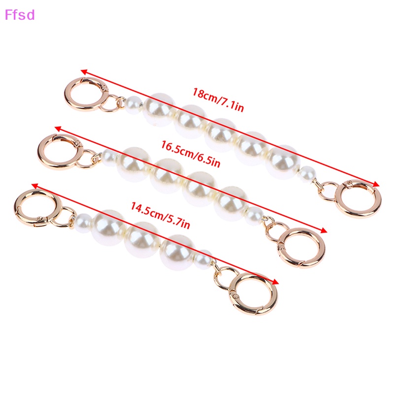 {Ffsd} Dây Xích Nối Dài Túi Xách Đeo Chéo Chuỗi Hạt Ngọc Trai DIY Có Khóa Cài Phụ Kiện Bán Chạy *