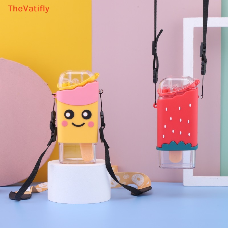 [Thevalifly] Bình Đựng Kem Bằng Nhựa PP Cách Nhiệt Chống Rò Rỉ Dễ Thương Dành Cho Trẻ Em Đi Du Lịch Ngoài Trời