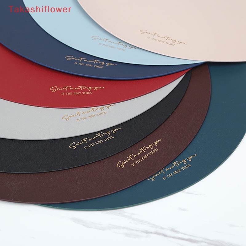 Tấm Lót Bàn Ăn Bằng Da PU Cách Nhiệt Chống Trượt / Thấm Nước Tiện Dụng