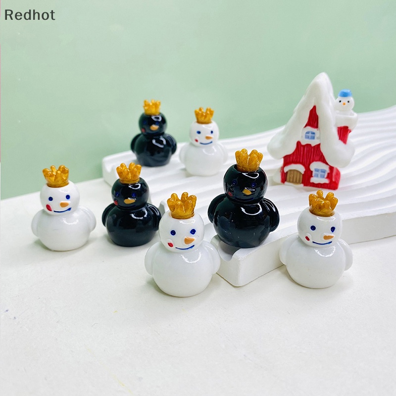 &lt; Redhot &gt; Bộ 5 Tượng Người Tuyết Hoạt Hình Trang Trí Dạ Quang