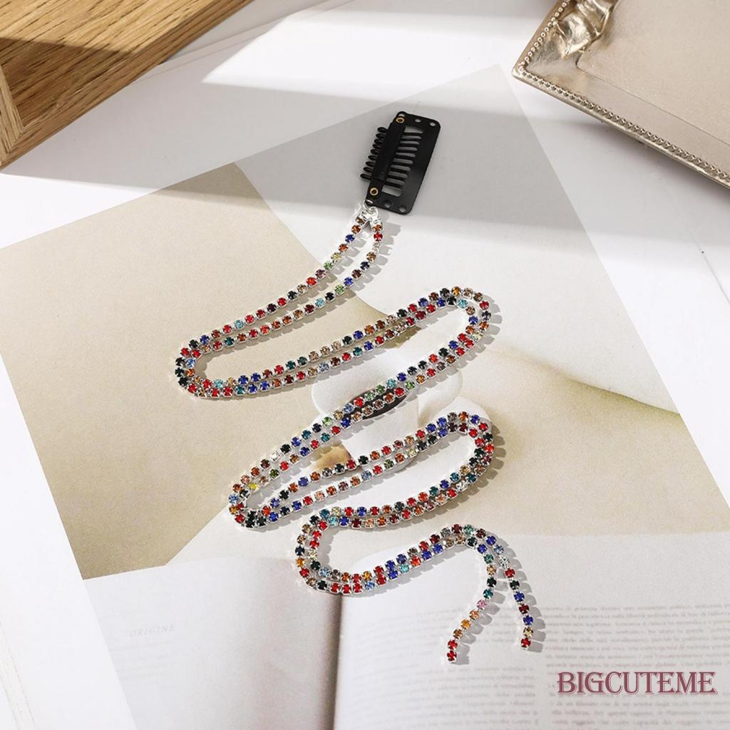 Kẹp Tóc Dạng Chuỗi Dài 57CM Đính Đá Thời Trang Dành Cho Nữ