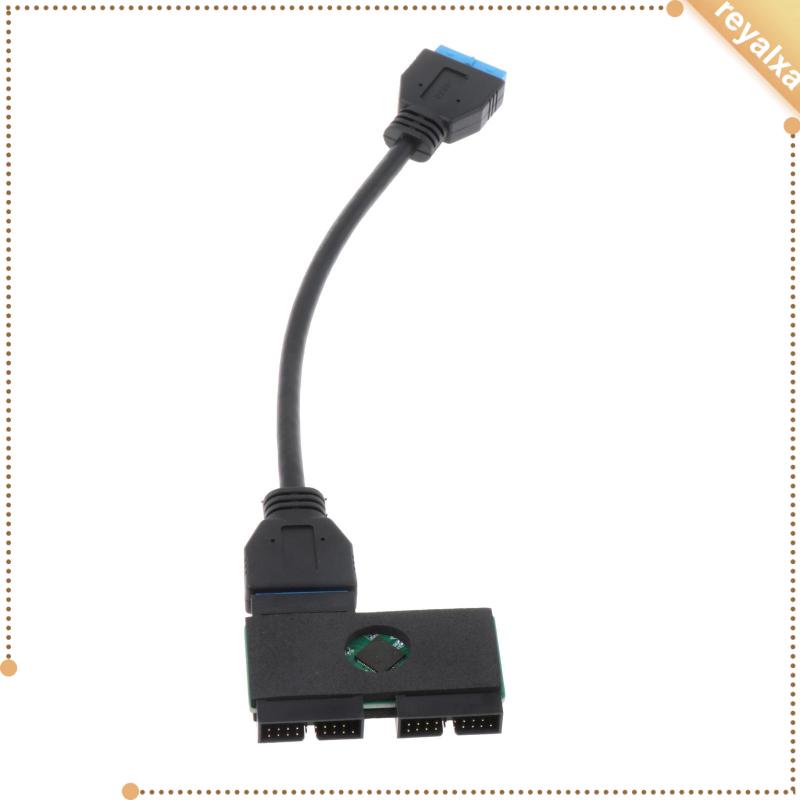 Dây Cáp Nối Dài Chuyển Đổi Cổng USB 3.0 19Pin 1 Sang 2 Hub Cho Laptop