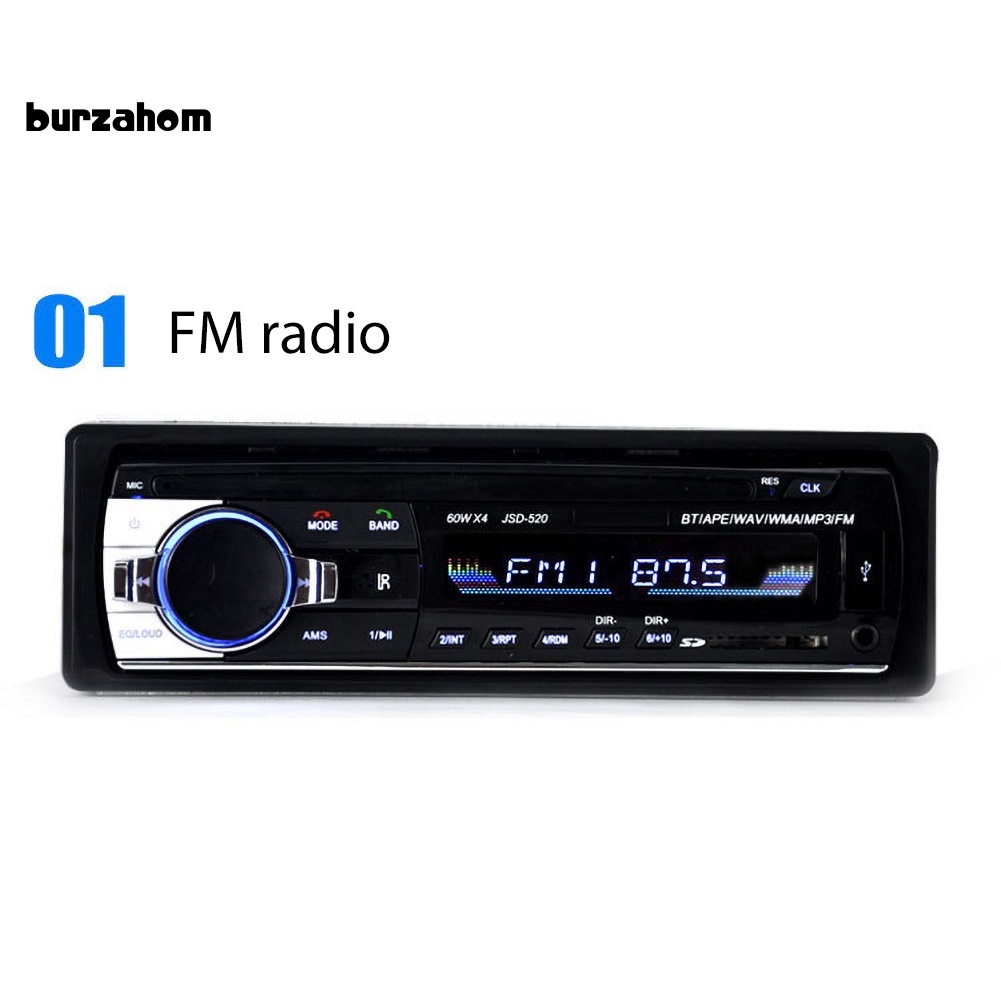 Máy Phát Nhạc MP3 FM Kết Nối Bluetooth Rảnh Tay Cổng AUX USB Cho Xe Hơi