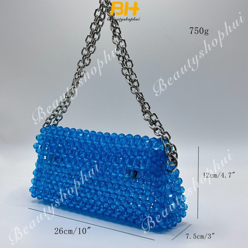 Túi Đeo Chéo Chuỗi Hạt Nam Châm Thời Trang Cho Nữ