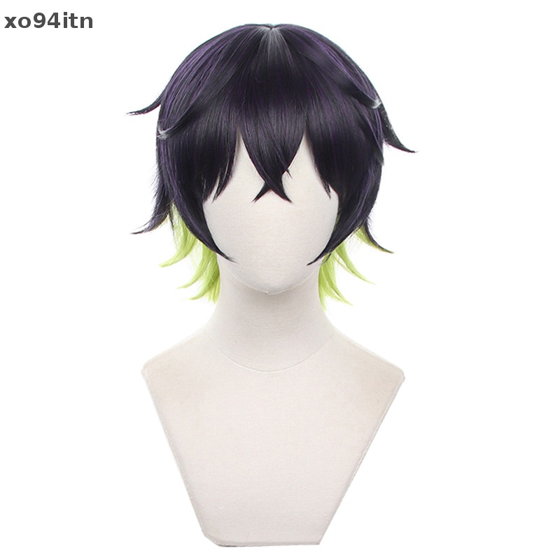 Bộ Tóc Giả Bachira Meguru Bằng Sợi Tổng Hợp Chịu Nhiệt Hóa Trang Màu Xanh Dương