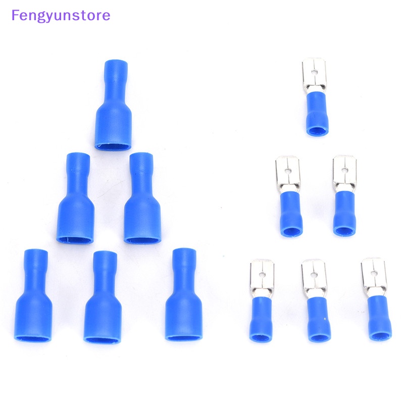 Set 100 Đầu Nối Dây Điện Cách Điện Màu Xanh Dương