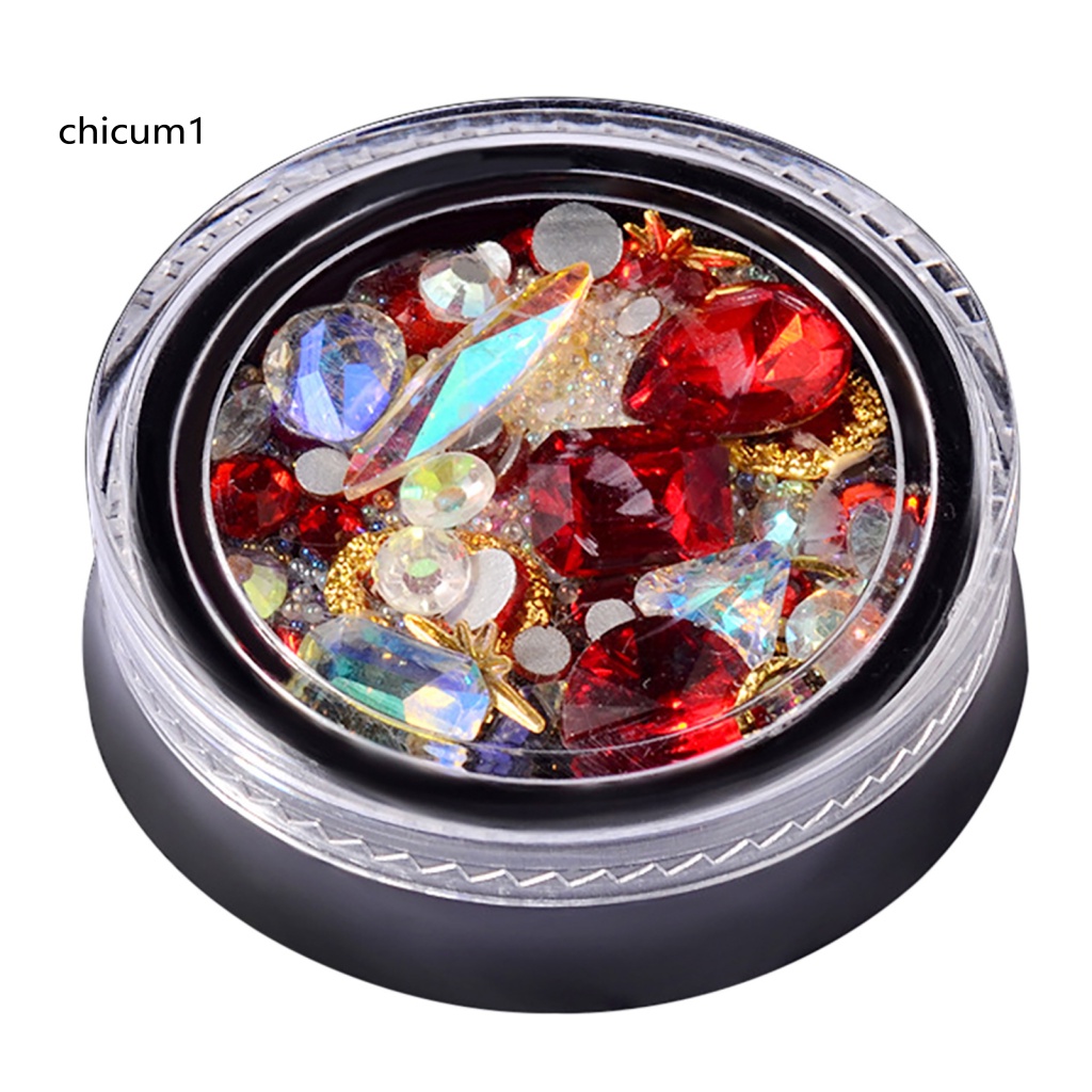 Hạt Đá 3D Nhiều Màu Đính Móng Nghệ Thuật