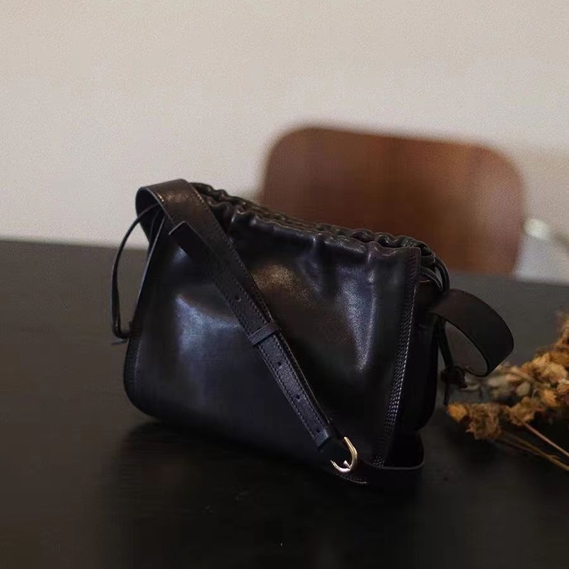 Túi Da Đeo Vai Dây Rút Thời Trang Dành Cho Nữ