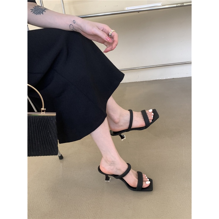 Sandal Cao Gót Hở Ngón Thiết Kế Mới Thời Trang Mùa Hè 2023 Dành Cho Nữ