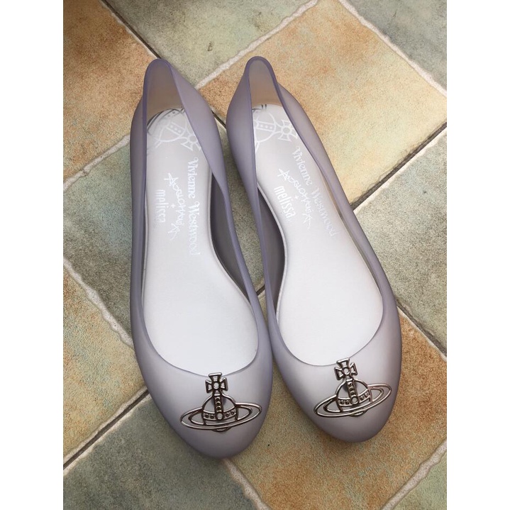 Giày Sandal Đi Biển Đế Phẳng Phong Cách melissa melissa melissa Phối Kim Loại Saturn Queen West Mùa Xuân Hè Cho Nữ